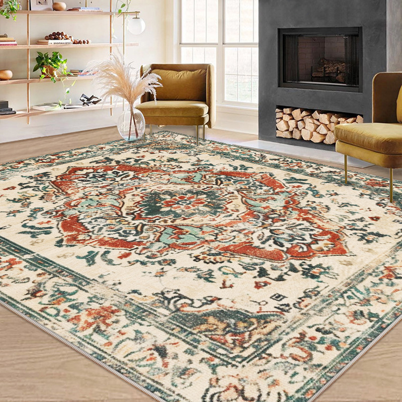 Home Textiles Rug - พรมหนานุ่มพิเศษ 200x300 ซม. ลายเปอร์เซีย ขนเทียม ซักได้