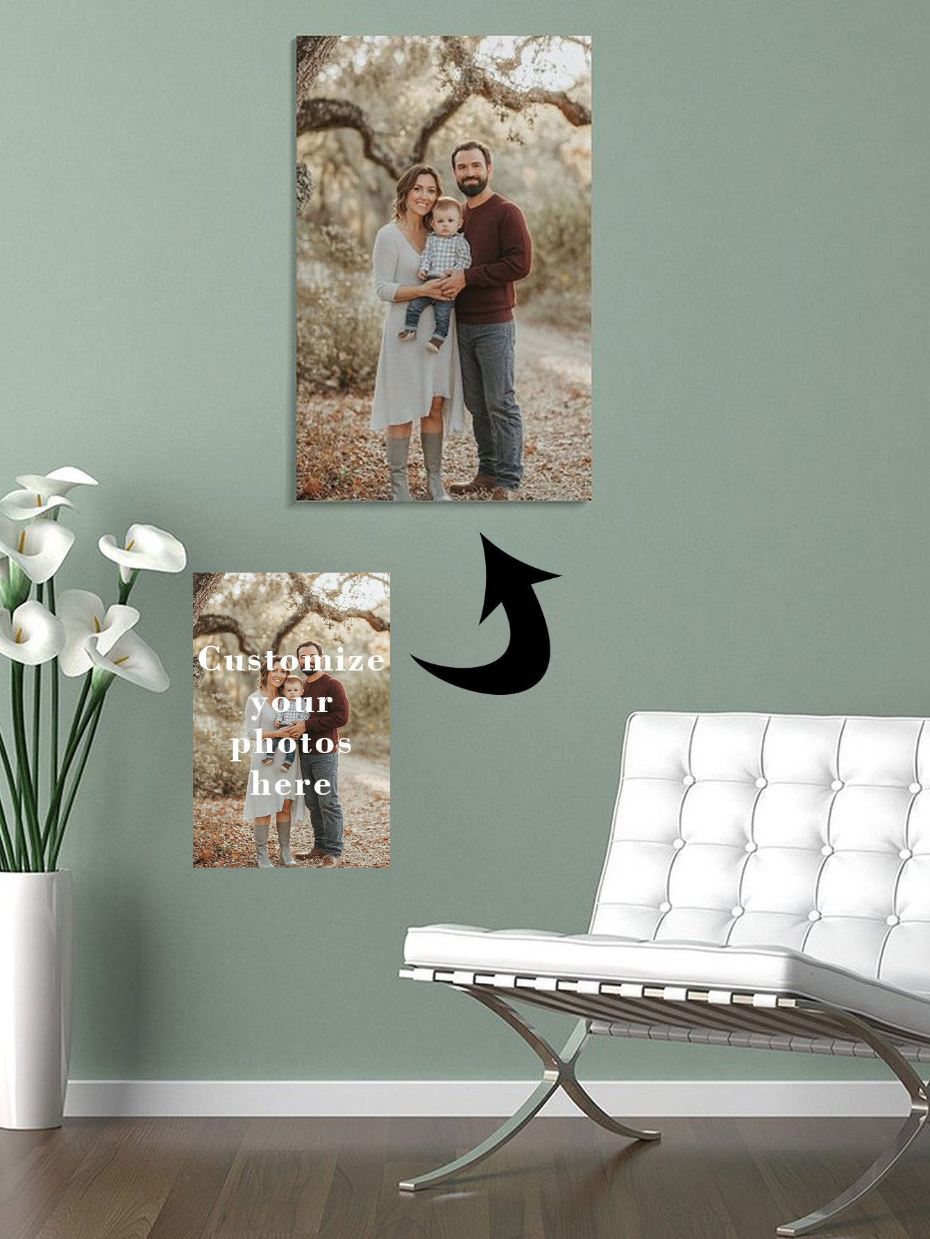 Home Textiles & Decorations - ภาพวาดบนผ้าใบแบบกำหนดเอง (เฉพาะภาพวาดแบบไม่มีกรอบ) ปรับแต่งข้อความในภาพของคุณ ภาพวาดติดผนังแบบเฉพาะบุคคลสำหรับของขวัญตกแต่งบ้าน