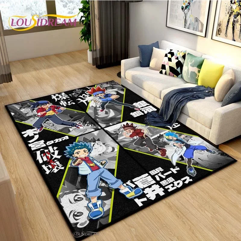 Home Textiles Rug - Beyblade การ์ตูนอะนิเมะพรมสําหรับห้องนั่งเล่นห้องนอนโต๊ะโยคะพรมห้องครัว Unslip แผ่น Alfombra ของขวัญวันเกิด
