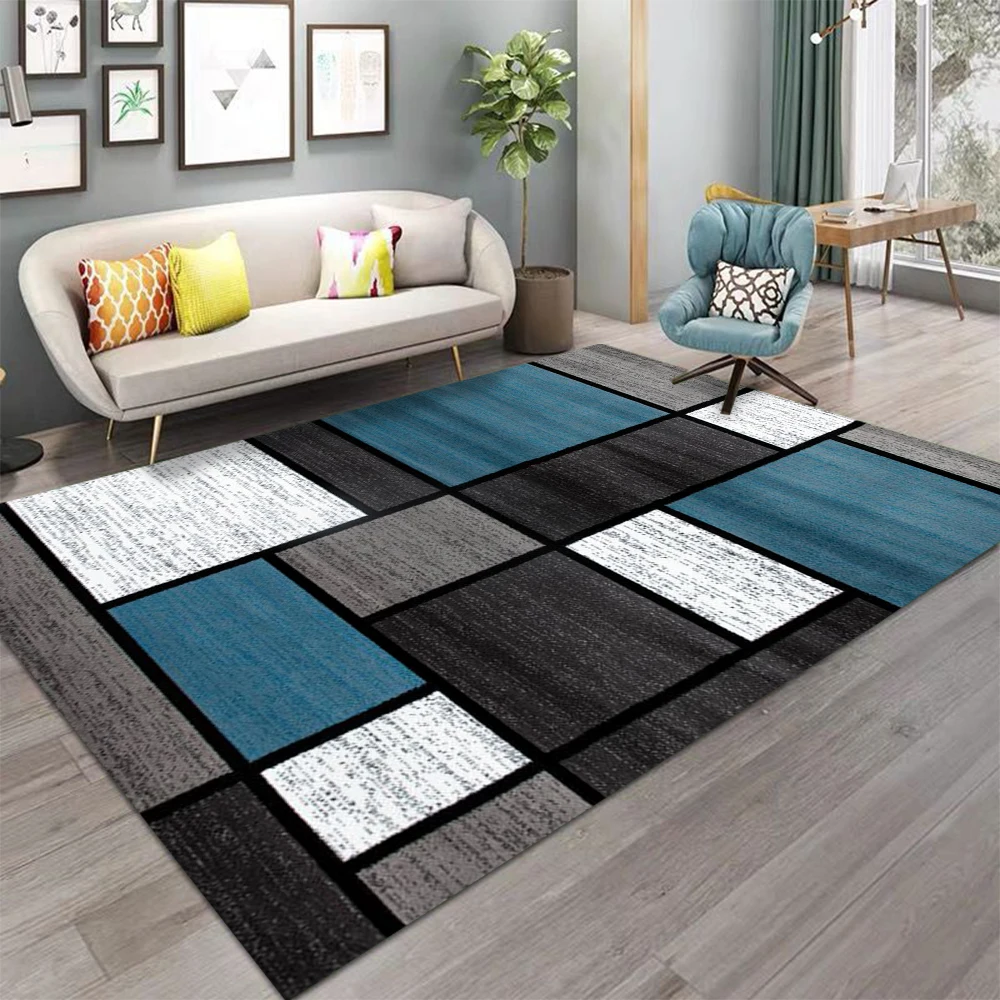 Home Textiles Rug - Simple Big พรมการ์ตูนห้องนั่งเล่นห้องนอนห้องครัวโซฟาตารางระเบียงพรมลื่นล้างทําความสะอาดได้ Home ประณีต