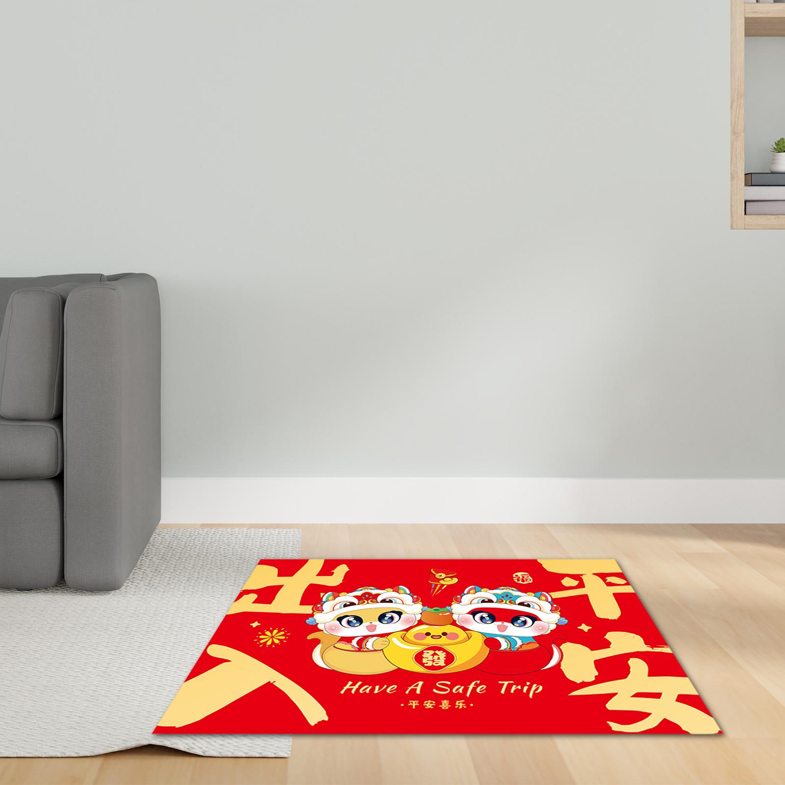 พรมปูพื้นตรุษจีน พรมเช็ดเท้า พ - Home Textiles Rug บทวิจารณ์และราคา