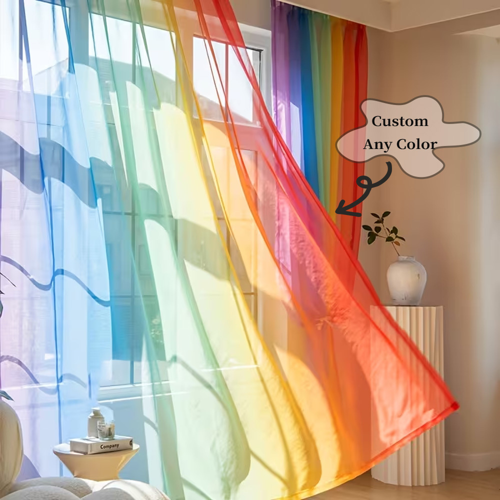 ผ้าม่านโปร่งแสงแบบแบน 2 มิติ 2 - Home Textiles & Decorations บทวิจารณ์และราคา