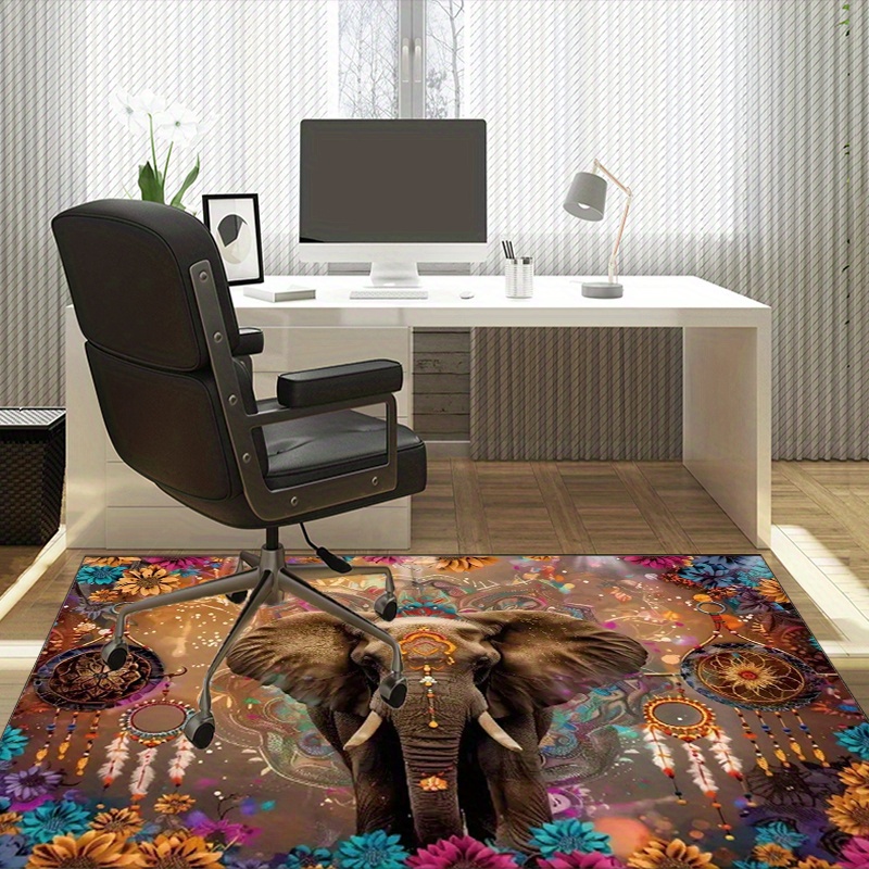 พรมลายมันดาลาช้าง: ลายดอกไม้แบ - Home Textiles Rug บทวิจารณ์และราคา