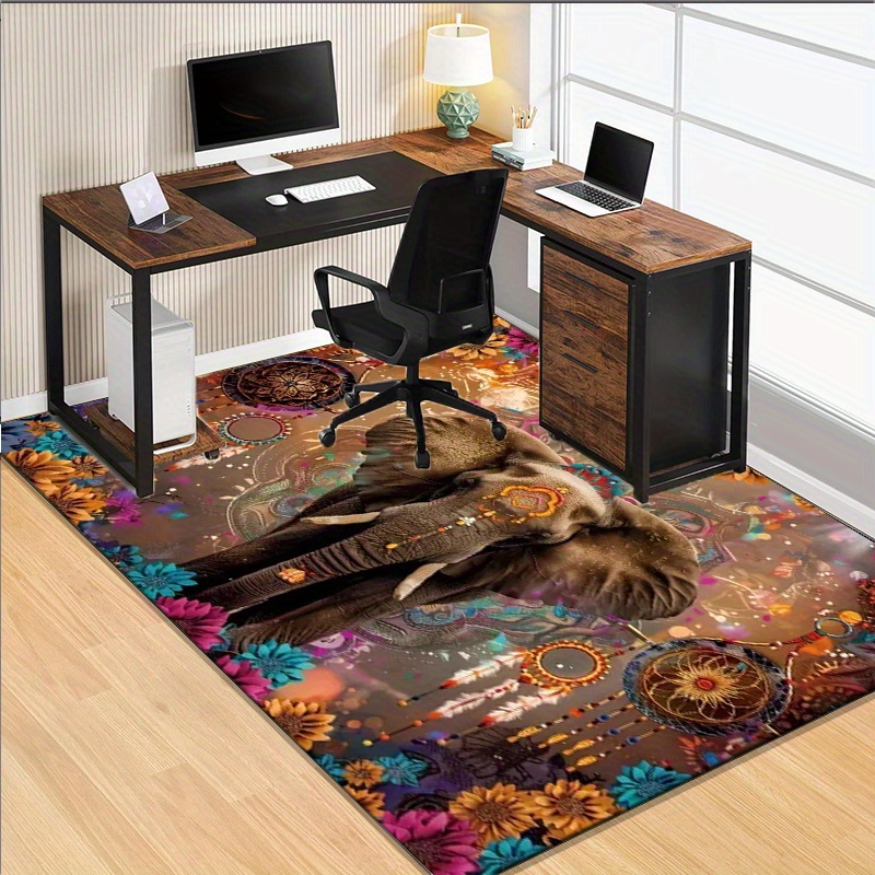 พรมลายมันดาลาช้าง: ลายดอกไม้แบ - Home Textiles Rug บทวิจารณ์และราคา