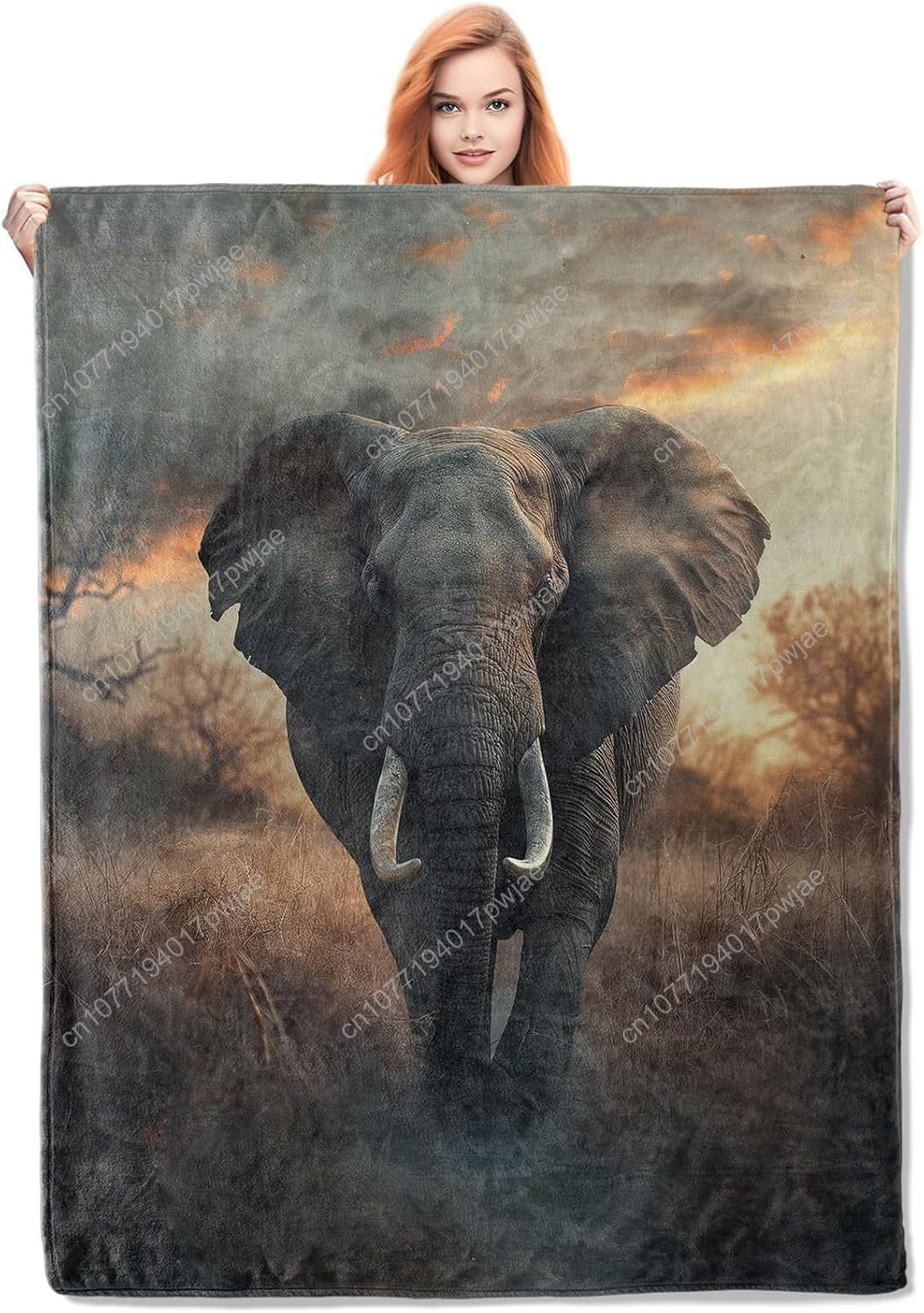 ผ้าห่มขนช้าง ลายธรรมชาติสมจริง - Home Textiles & Decorations บทวิจารณ์และราคา