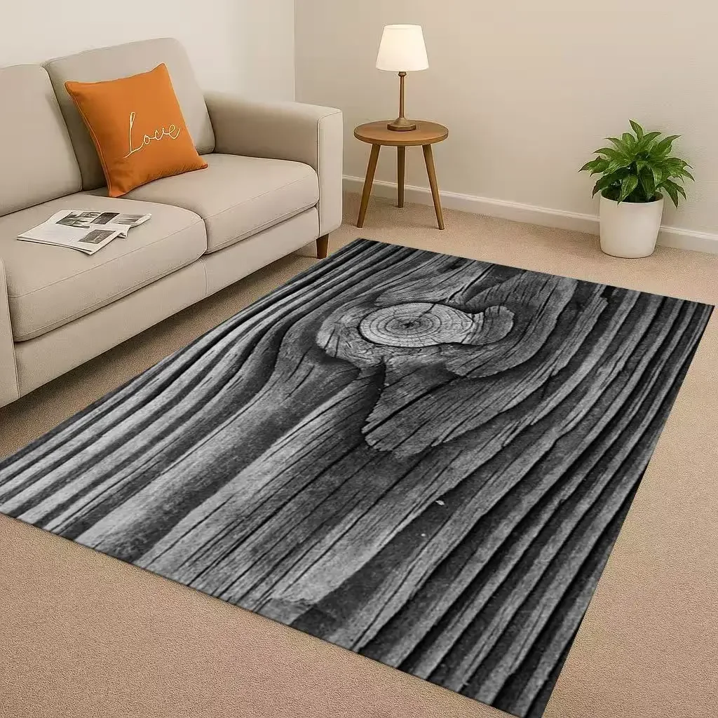 พรมปูพื้นลายไม้คลาสสิก สีน้ำตา - Home Textiles Rug บทวิจารณ์และราคา