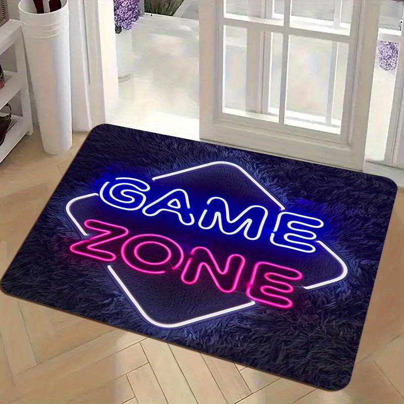 พรมปูพื้นลายเกมโซนนีออนเทียม ก - Home Textiles Rug บทวิจารณ์และราคา