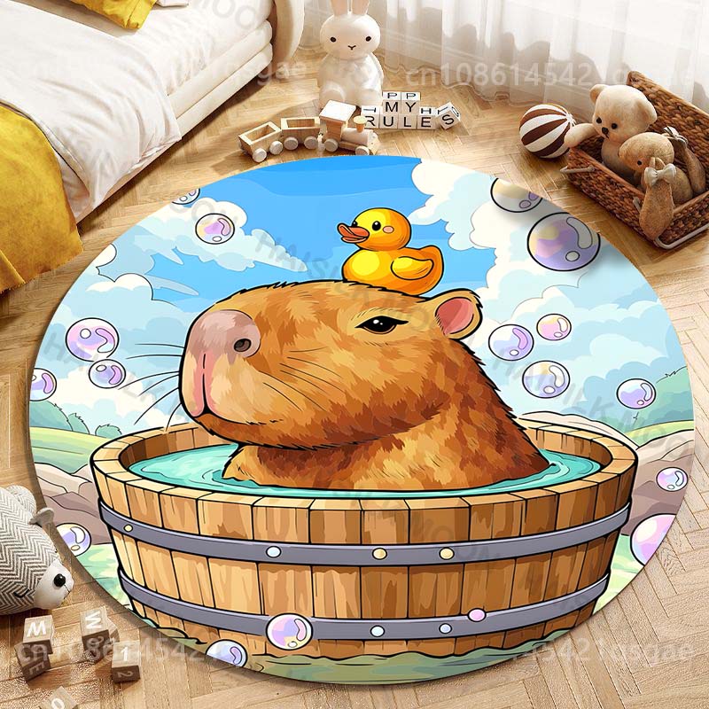 น่ารัก Capybara การ์ตูนพิมพ์พร - Home Textiles Rug บทวิจารณ์และราคา