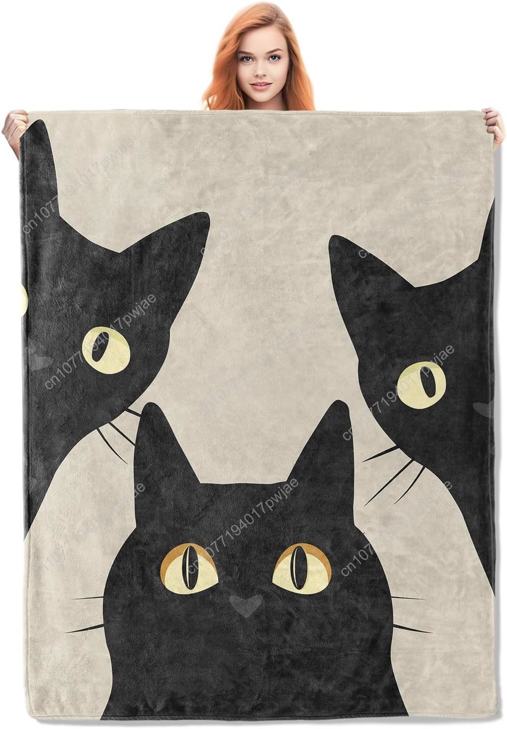 ผ้าห่มลายแมวตลกๆ ของขวัญสำหรับ - Home Textiles & Decorations บทวิจารณ์และราคา