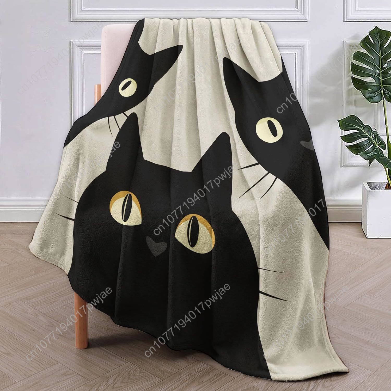 ผ้าห่มลายแมวตลกๆ ของขวัญสำหรับ - Home Textiles & Decorations บทวิจารณ์และราคา