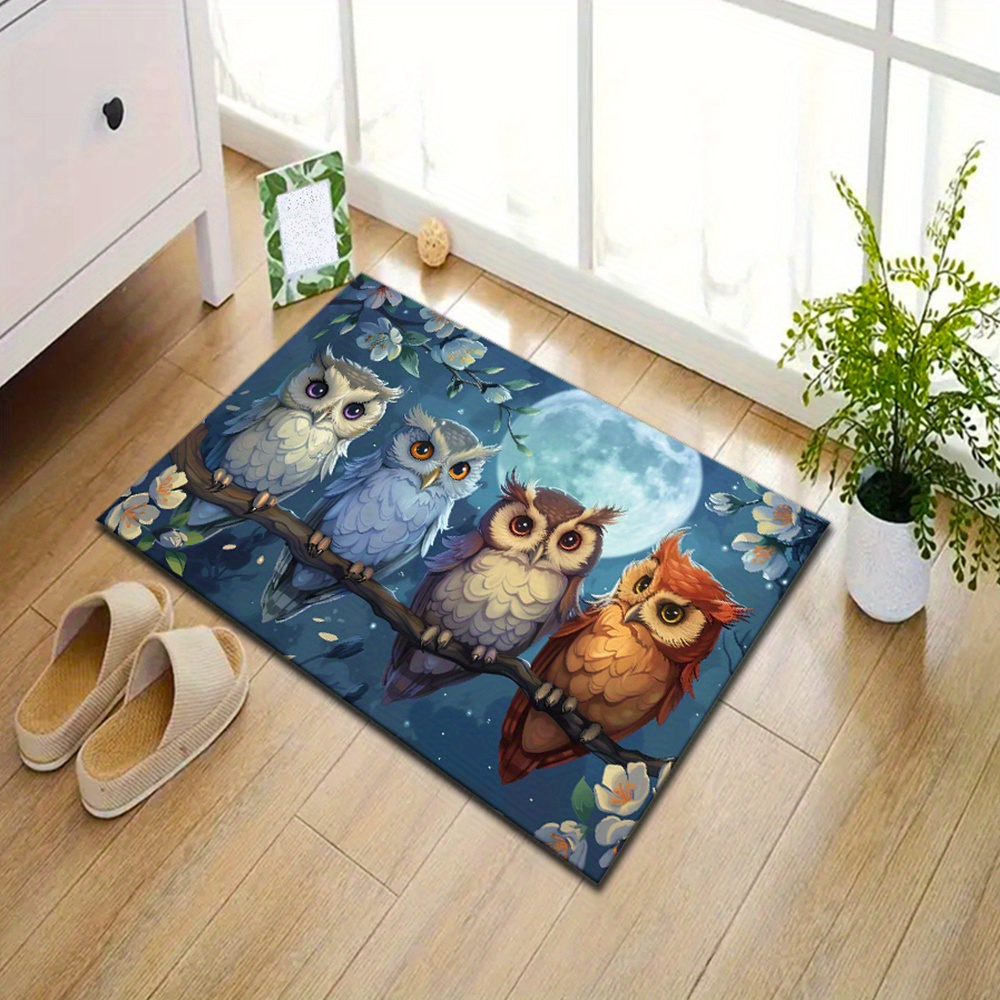 พรมลายมูนไลท์อูลส์: พรมพื้นที่ - Home Textiles Rug บทวิจารณ์และราคา