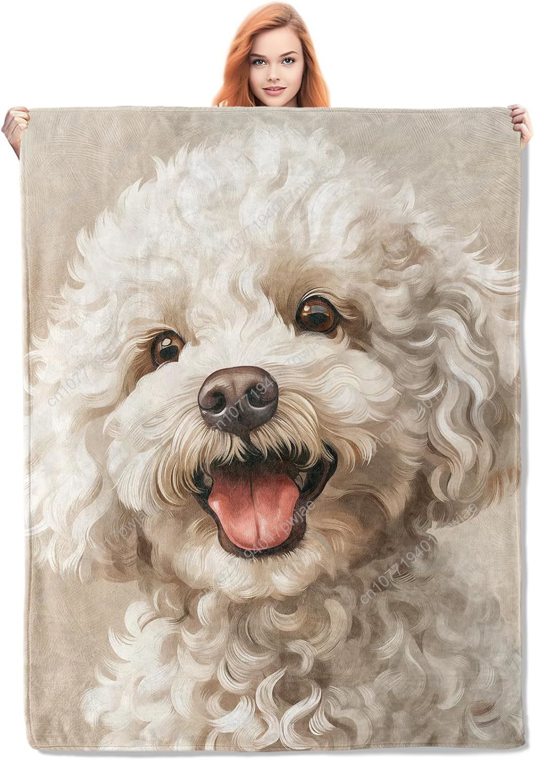 ผ้าห่มลายภาพสุนัขพุดเดิ้ลแสนสุ - Home Textiles & Decorations บทวิจารณ์และราคา