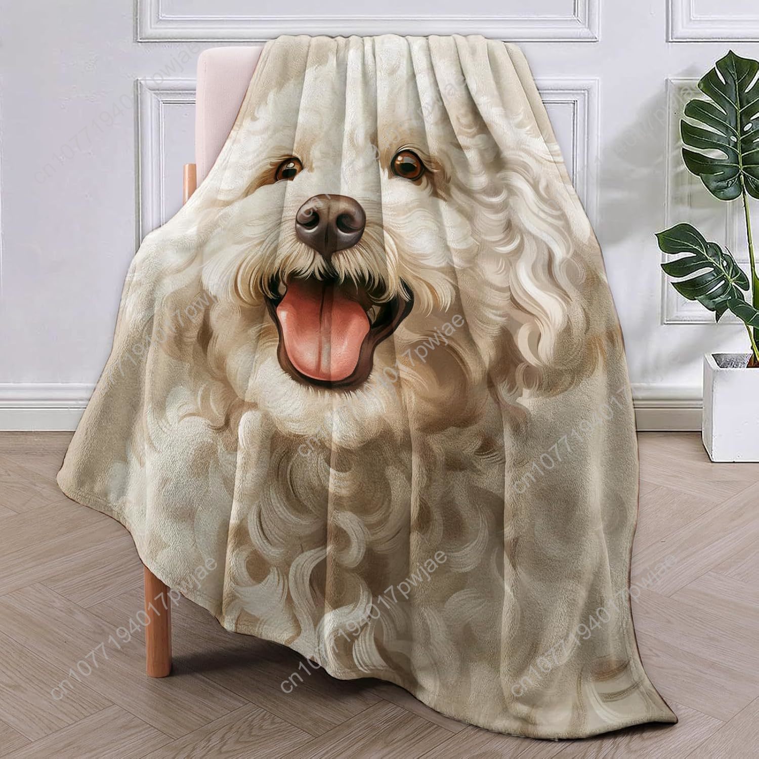 ผ้าห่มลายภาพสุนัขพุดเดิ้ลแสนสุ - Home Textiles & Decorations บทวิจารณ์และราคา