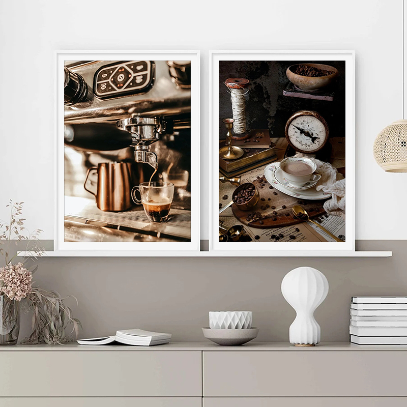 โปสเตอร์ภาพวาดบนผ้าใบลายกาแฟวิ - Home Textiles Discount บทวิจารณ์และราคา