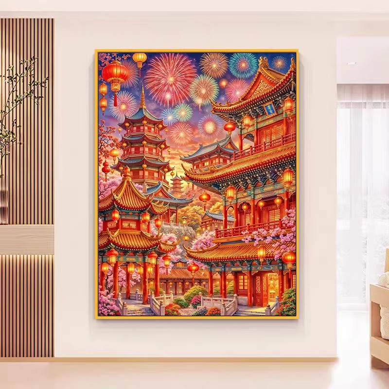 ชุดปักครอสติชลายปีใหม่ 9ct 100 - Home Textiles Discount บทวิจารณ์และราคา