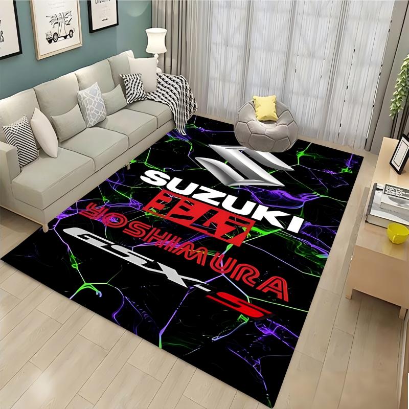 พรมปูพื้นลายรถมอเตอร์ไซค์ซูซูก - Home Textiles Rug บทวิจารณ์และราคา